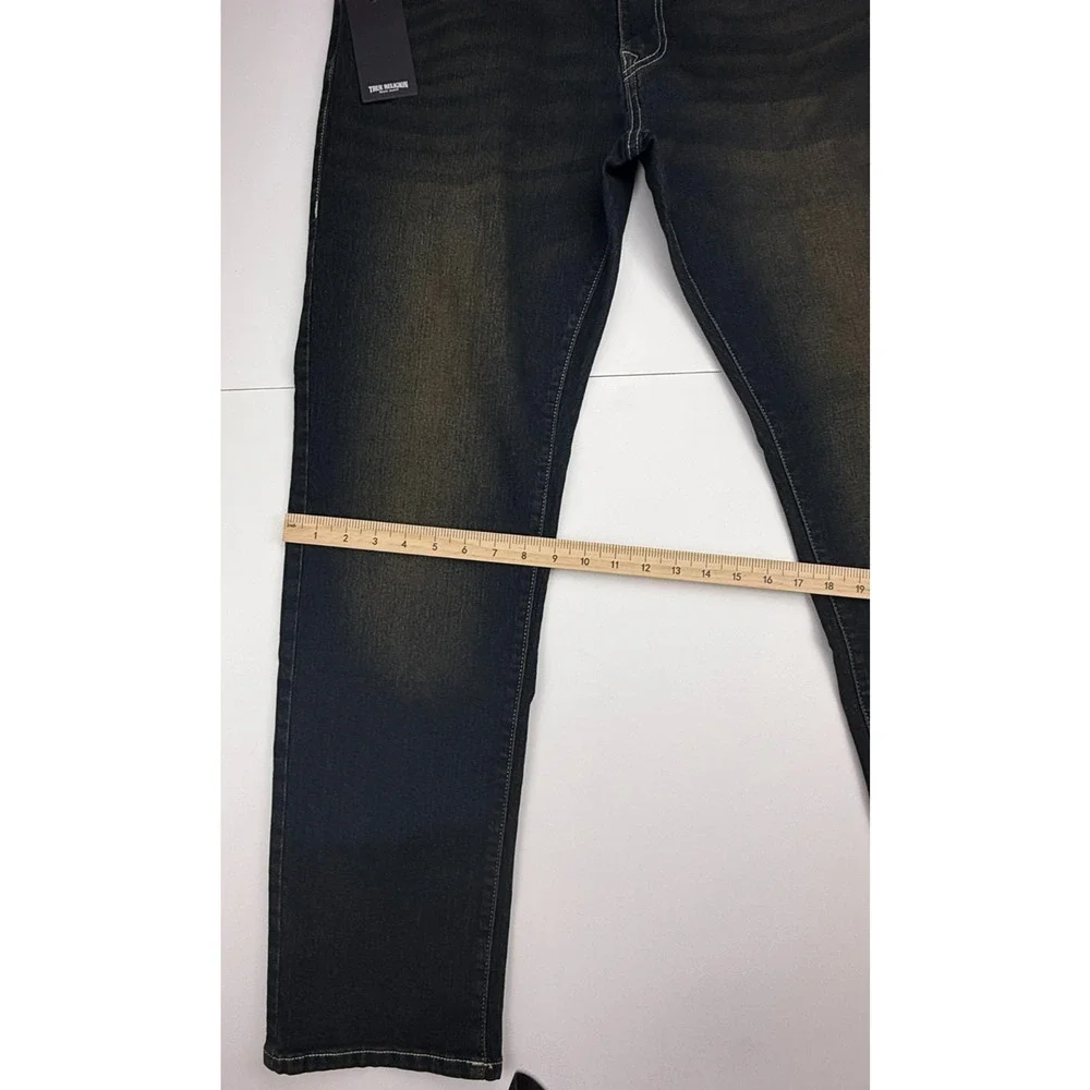 TRUE RELIGION MEN'S BLACK GENO RELAXED SLIM SZ 36 NWT